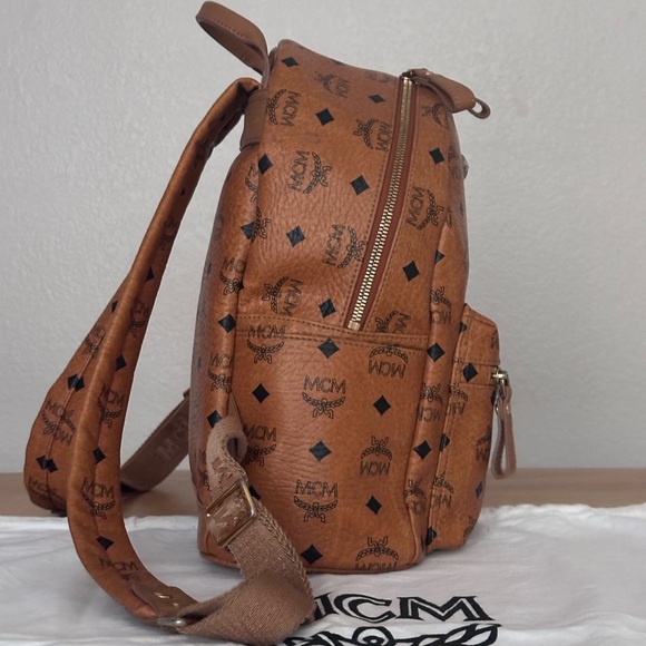 MCM Cognac Backpack With Dustbag - Picture 2 of 16